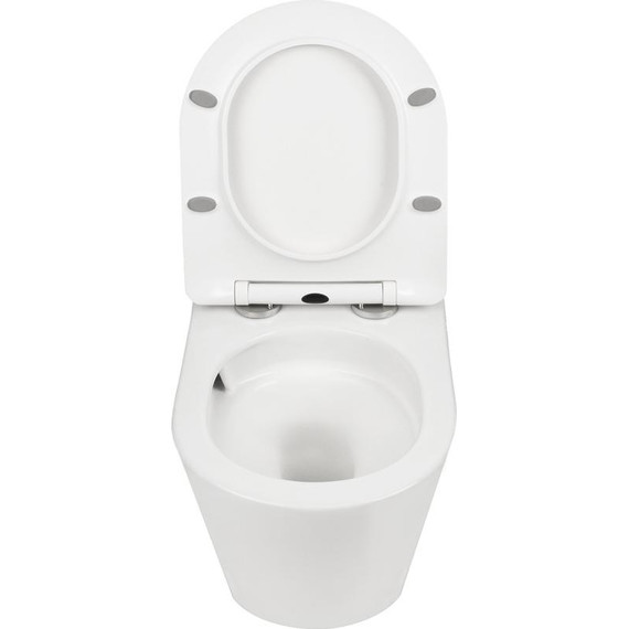 Унитаз подвесной безободковый AN Atria с крышкой микролифт (система смыва Торнадо) фото 9