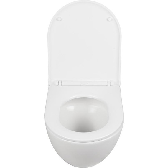 Унитаз подвесной безободковый AN Bloom с крышкой микролифт (система смыва Торнадо) фото 7