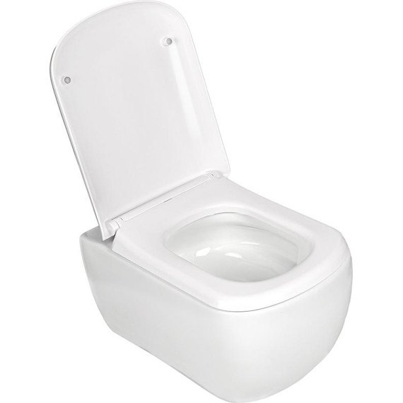 Унитаз подвесной безободковый AN Solana с крышкой микролифт (система смыва Торнадо) фото 7