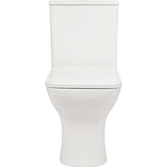 Унитаз-компакт безободковый AN Stone с крышкой микролифт фото 6