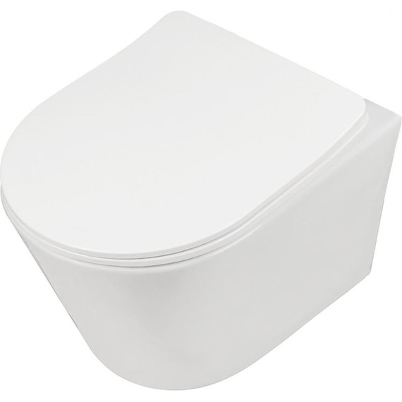 Унитаз подвесной безободковый AN Atria с крышкой микролифт (система смыва Торнадо) фото 2