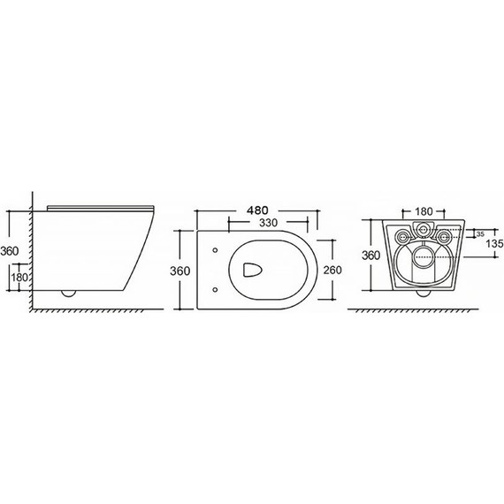 Унитаз подвесной безободковый AN Atria с крышкой микролифт (система смыва Торнадо) фото 17