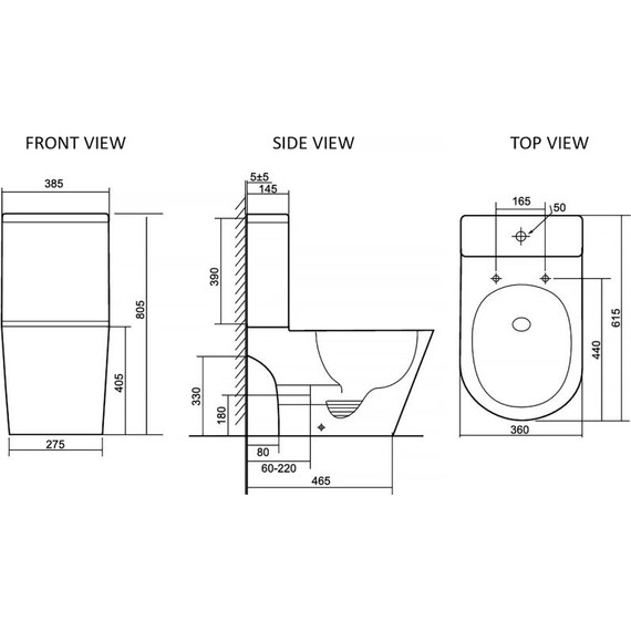 Унитаз-компакт безободковый AN Areta с крышкой микролифт (система смыва Торнадо) фото 19