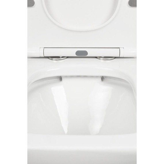 Унитаз-компакт безободковый AN Stone с крышкой микролифт фото 11