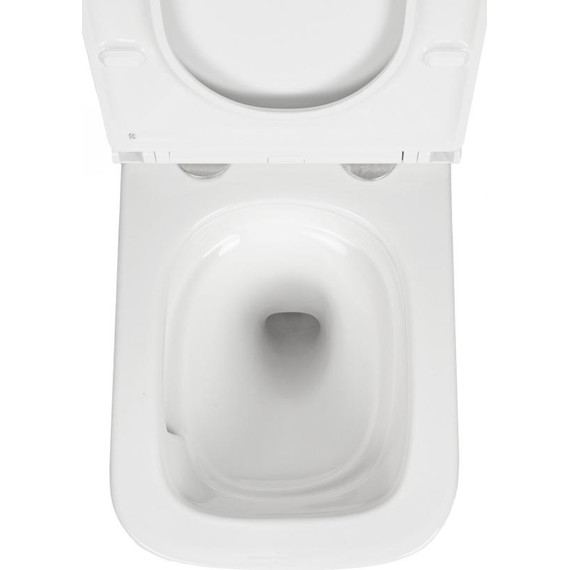 Инсталляция с подвесным безободковым унитазом AN Bitt сиденье микролифт, крепление (система смыва Торнадо) фото 9