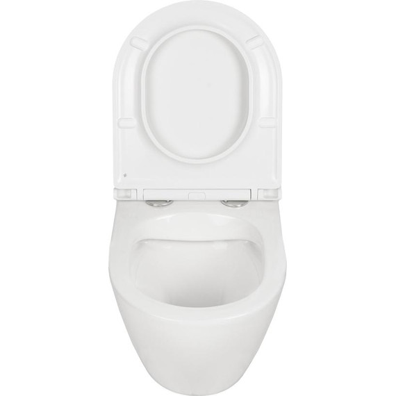 Унитаз подвесной безободковый AN Sky с крышкой микролифт фото 11