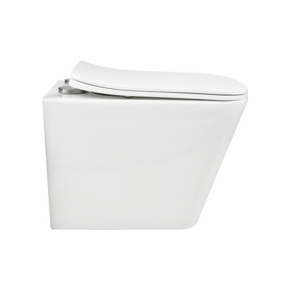 Инсталляция с подвесным безободковым унитазом AN Iron сиденье микролифт, крепление фото 4