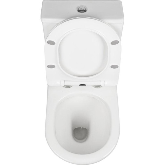 Унитаз-компакт безободковый AN Fire с крышкой микролифт фото 11