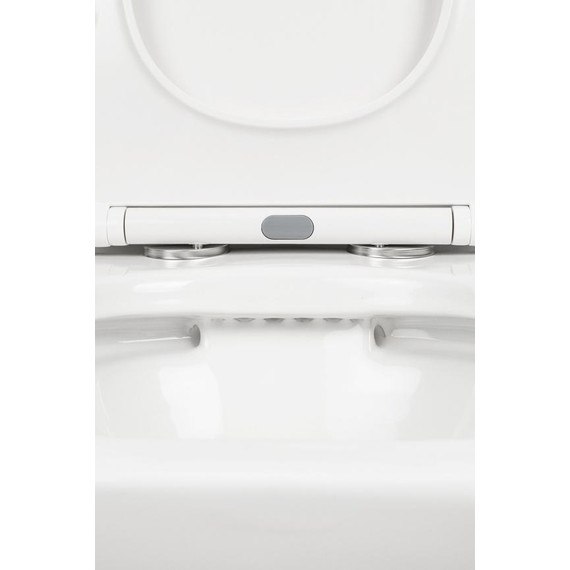 Унитаз-компакт безободковый AN Stone с крышкой микролифт фото 12