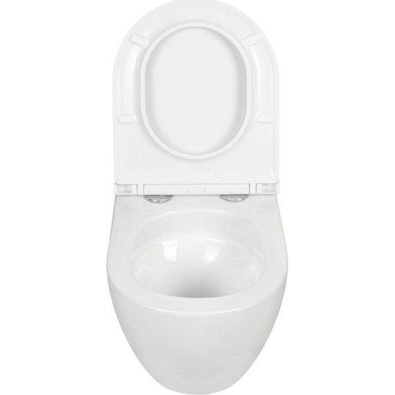 Инсталляция с подвесным безободковым унитазом AN Sky сиденье микролифт, крепление (система смыва Торнадо) фото 7