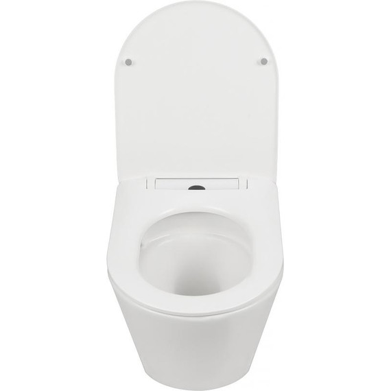 Унитаз подвесной безободковый AN Atria с крышкой микролифт (система смыва Торнадо) фото 8