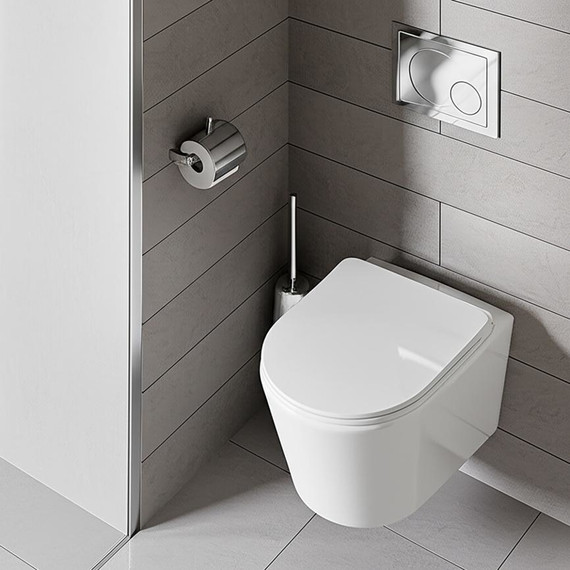 Унитаз подвесной безободковый AN Atria с крышкой микролифт (система смыва Торнадо) фото 16