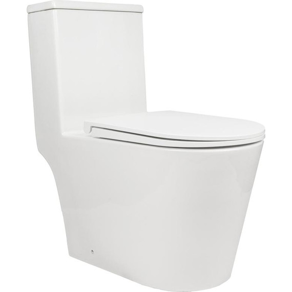 Унитаз-моноблок AN Rain с крышкой микролифт (система смыва Торнадо) фото 2