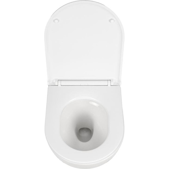 Инсталляция с подвесным безободковым унитазом AN Sky сиденье микролифт, крепление (система смыва Торнадо) фото 10