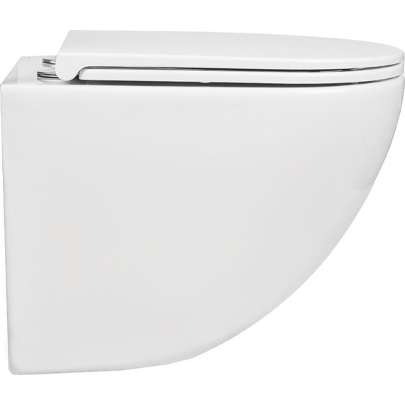 Унитаз подвесной безободковый AN Bloom с крышкой микролифт (система смыва Торнадо) фото 15