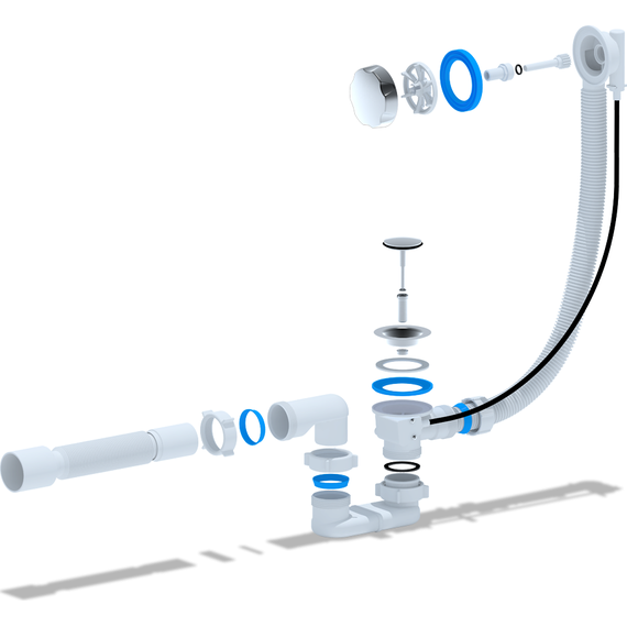 Сифон для ванны полуавтомат Ани Пласт EM701 фото 2