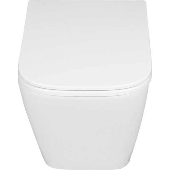 Унитаз подвесной безободковый AN Bitt с крышкой микролифт (система смыва Торнадо) фото 3