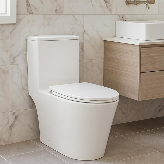 Унитаз-моноблок AN Rain с крышкой микролифт (система смыва Торнадо) фото 20