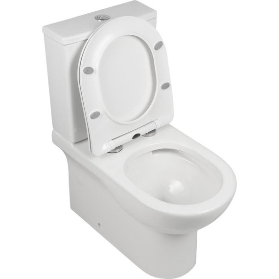 Унитаз-компакт безободковый AN Fire с крышкой микролифт фото 14