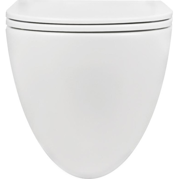 Унитаз подвесной безободковый AN Bloom с крышкой микролифт (система смыва Торнадо) фото 4