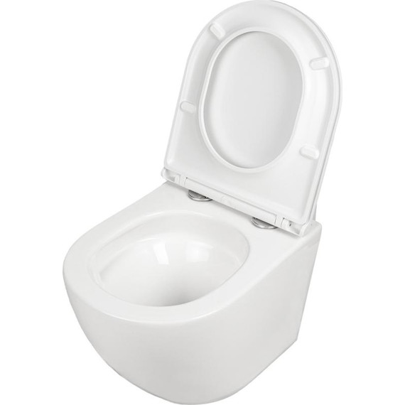 Унитаз подвесной безободковый AN Sky с крышкой микролифт (система смыва Торнадо) фото 14