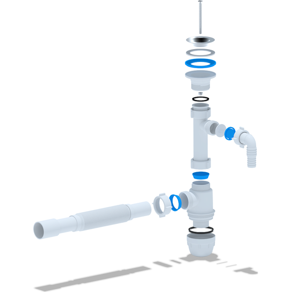 Сифон для умывальника Ани Пласт BM1315 фото 2