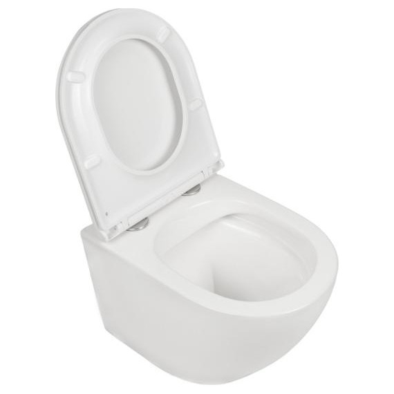 Инсталляция с подвесным безободковым унитазом AN Sky сиденье микролифт, крепление фото 8