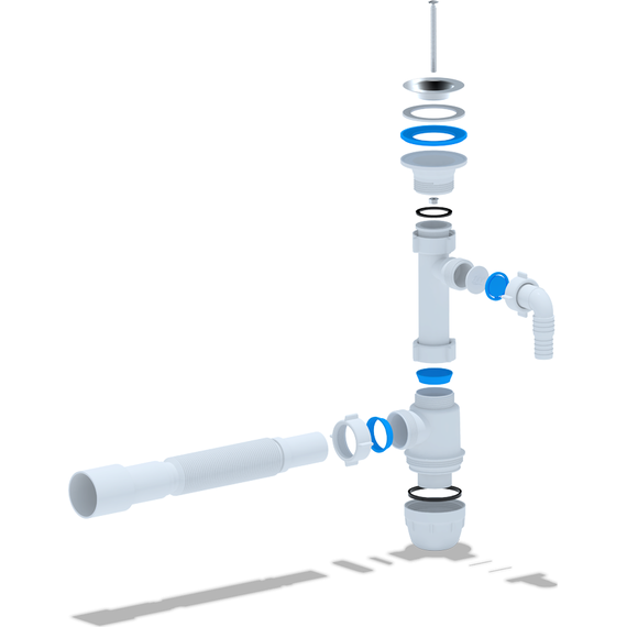 Сифон для умывальника Ани Пласт BM1316 фото 2