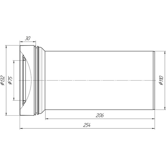 Колено для унитаза Ани Пласт W1220 фото 2