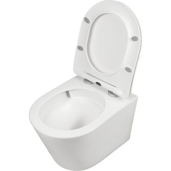 Унитаз подвесной безободковый AN Atria с крышкой микролифт (система смыва Торнадо) фото 15