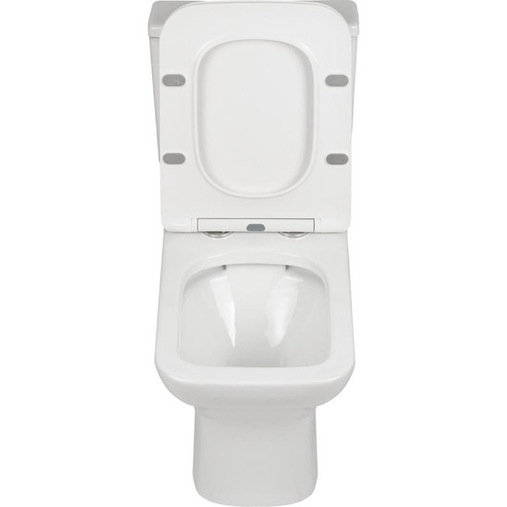 Унитаз-компакт безободковый AN Stone с крышкой микролифт фото 8