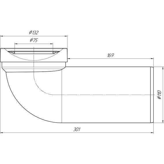 Колено для унитаза Ани Пласт W9220 фото 2