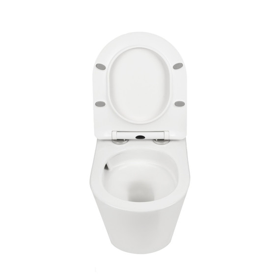 Инсталляция с подвесным безободковым унитазом AN Atria сиденье микролифт, крепление (система смыва Торнадо) фото 10