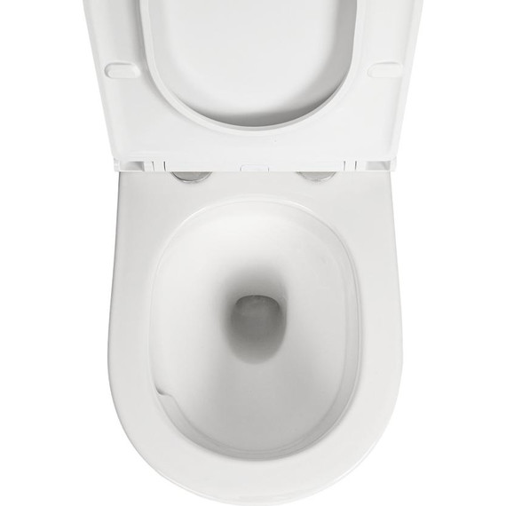 Унитаз подвесной безободковый AN Sky с крышкой микролифт (система смыва Торнадо) фото 12