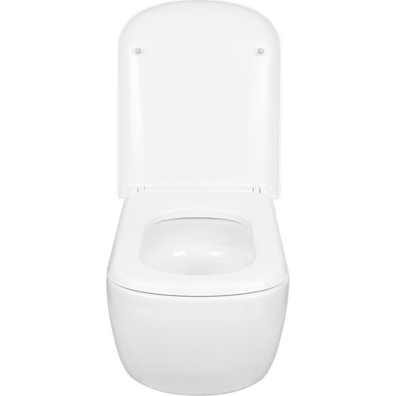 Унитаз подвесной безободковый AN Solana с крышкой микролифт (система смыва Торнадо) фото 5