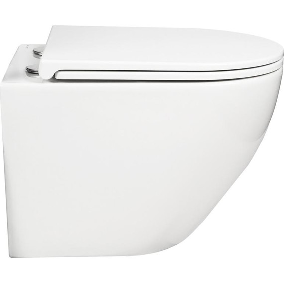 Унитаз подвесной безободковый AN Sky с крышкой микролифт (система смыва Торнадо) фото 6