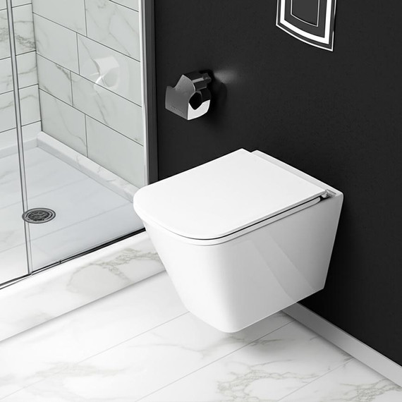 Унитаз подвесной безободковый AN Bitt с крышкой микролифт (система смыва Торнадо) фото 17