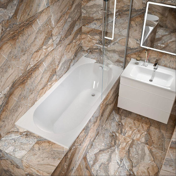 Ванна каменная Sole Epsilon ТМ 180x80 см фото 4