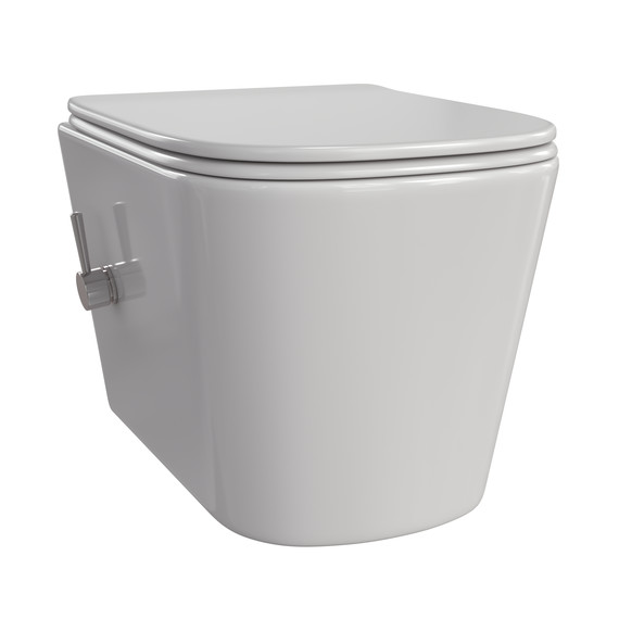 Унитаз-биде подвесной Taliente Correto CR25200 SMcromo с крышкой микролифт фото 2