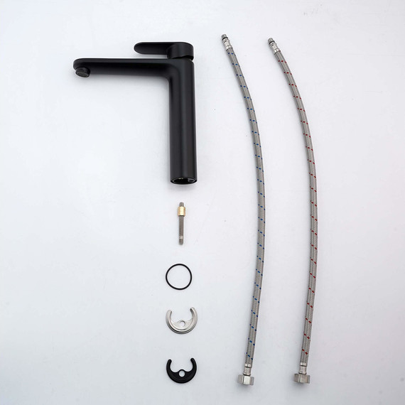 Смеситель для раковины высокий Aquatek Ника AQ1804MB, чёрный матовый - 3 Смеситель для раковины высокий Aquatek Ника AQ1804MB, чёрный матовый фото 3