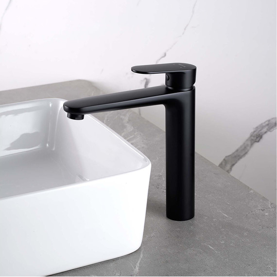 Смеситель для раковины высокий Aquatek Ника AQ1804MB, чёрный матовый - 5 Смеситель для раковины высокий Aquatek Ника AQ1804MB, чёрный матовый фото 5