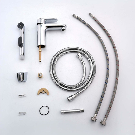 Смеситель для раковины с лейкой для биде Aquatek Ника AQ1812CR - 3 Смеситель для раковины с лейкой для биде Aquatek Ника AQ1812CR фото 3