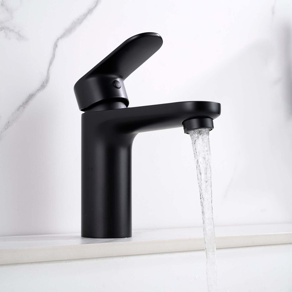 Смеситель для раковины с лейкой для биде Aquatek Ника AQ1812MB, чёрный матовый - 6 Смеситель для раковины с лейкой для биде Aquatek Ника AQ1812MB, чёрный матовый фото 6