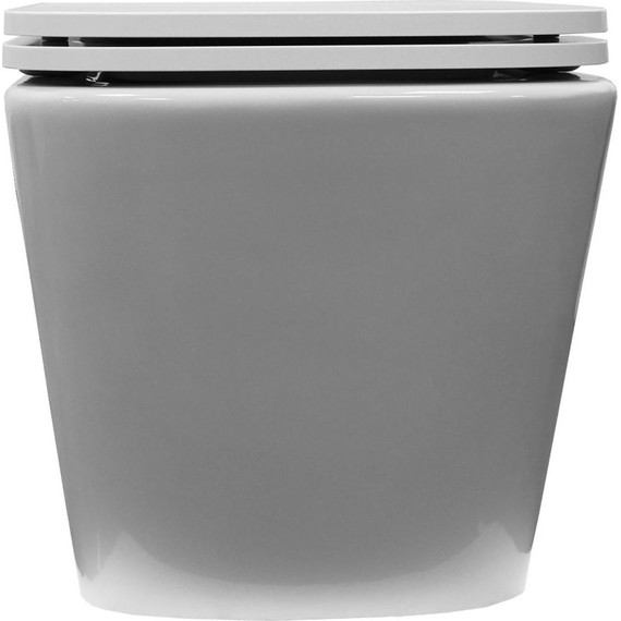 Унитаз подвесной безободковый Azario Armonia AZ-2403 с крышкой микролифт (Система смыва торнадо) фото 10