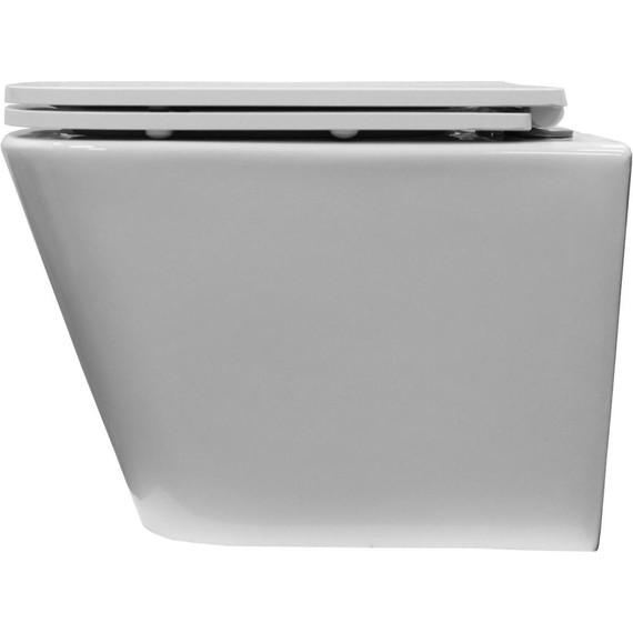 Унитаз подвесной безободковый Azario Armonia AZ-2403 с крышкой микролифт (Система смыва торнадо) фото 11