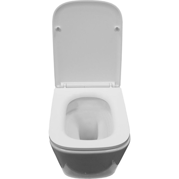 Унитаз подвесной безободковый Azario Armonia AZ-2403 с крышкой микролифт (Система смыва торнадо) фото 4