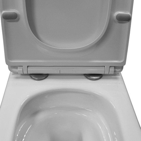 Унитаз подвесной безободковый Azario Armonia AZ-2403 с крышкой микролифт (Система смыва торнадо) фото 7