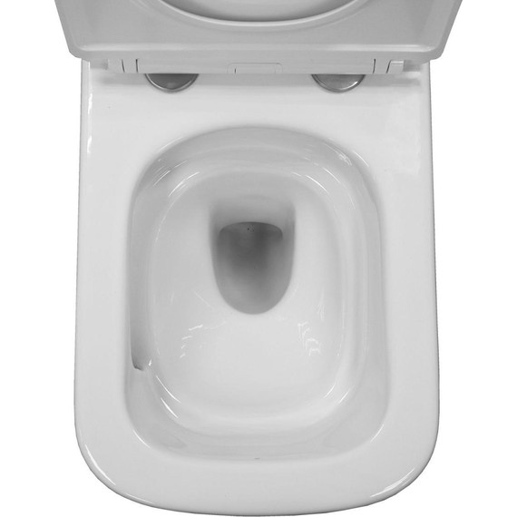 Унитаз подвесной безободковый Azario Armonia AZ-2403 с крышкой микролифт (Система смыва торнадо) фото 8