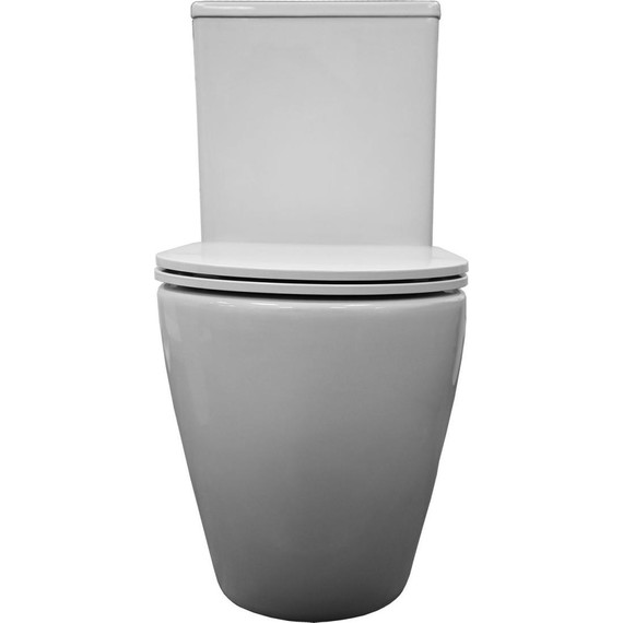 Унитаз-компакт безободковый Azario Verona AZ-8301 с крышкой микролифт (система смыва Торнадо) фото 10