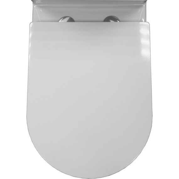 Унитаз-компакт безободковый Azario Verona AZ-8301 с крышкой микролифт (система смыва Торнадо) фото 8